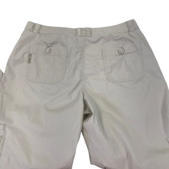 COLUMBIA Cotton Cargo Pant Women 12 Hiking Travel Outdoor Gorpcore Grunge Baggy - Picture 7 of 10